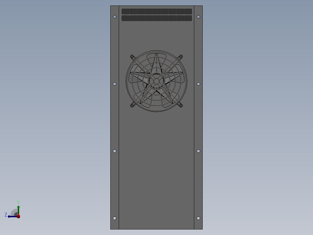 RSGYF-10W风冷换热器右视图