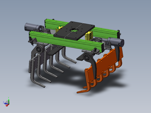 机器人码垛夹具 嘉德乐袋料码垛夹具 3D模型sw2016可编辑