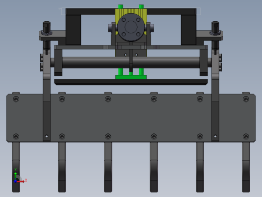 机器人码垛夹具 嘉德乐袋料码垛夹具 3D模型sw2016可编辑前视缩略图
