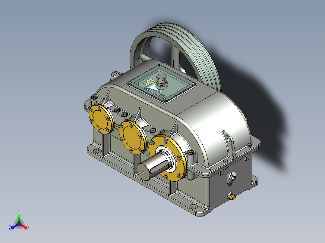 二级圆柱斜齿轮减速器（机械基础课程设计，原创