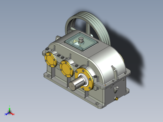 二级圆柱斜齿轮减速器（机械基础课程设计，原创