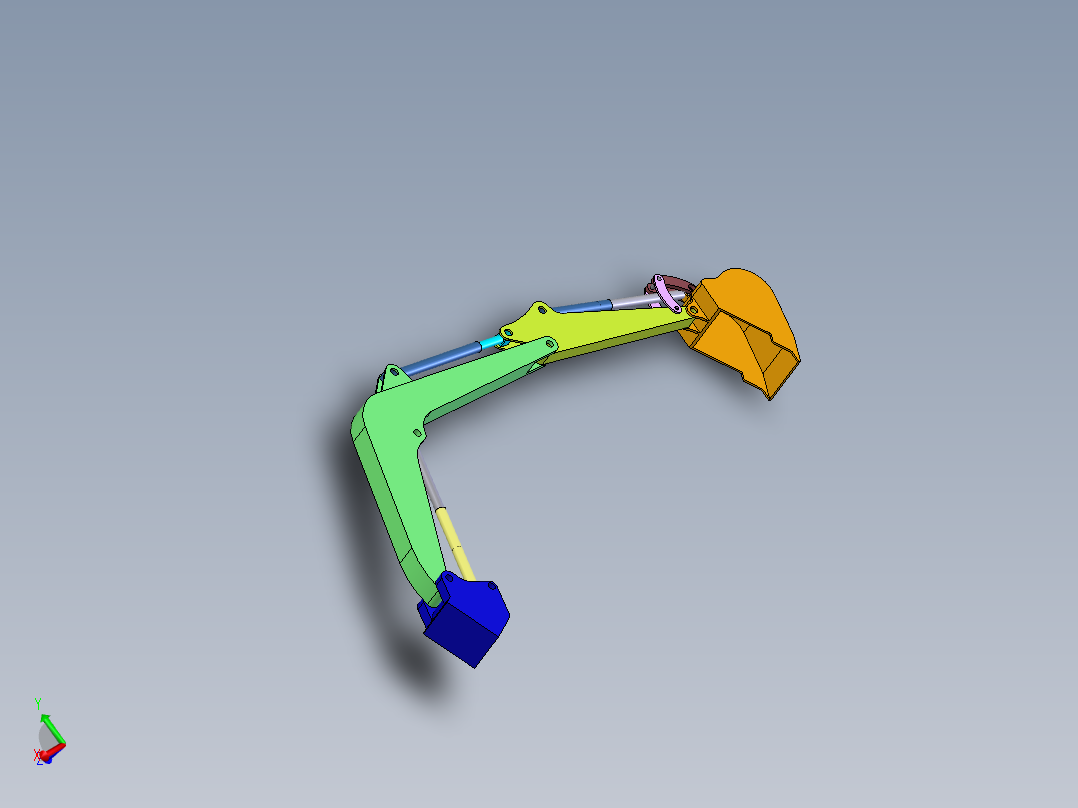 挖掘机主动臂（大臂）3D模型