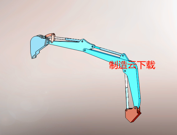 挖掘机主动臂（大臂）3D模型