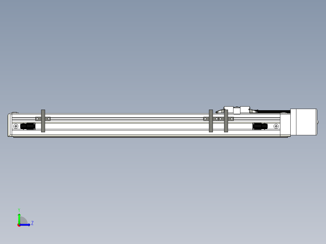 Toyo东佑达直线模组-ECH5-330-BL左视图