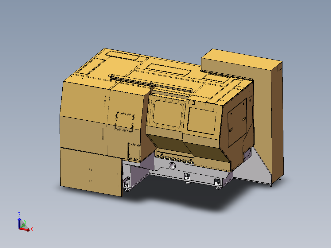 B14-国外数控车床模型