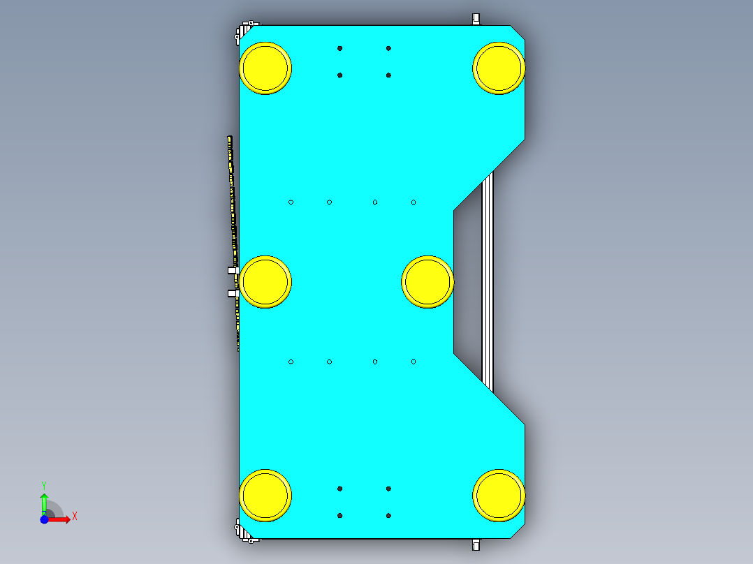 A7_家电壳折U机折弯机非标设备SW2014前视图