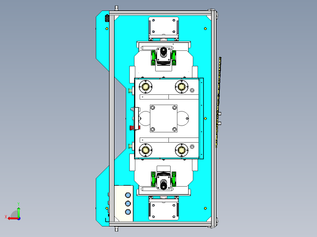 A7_家电壳折U机折弯机非标设备SW2014后视图
