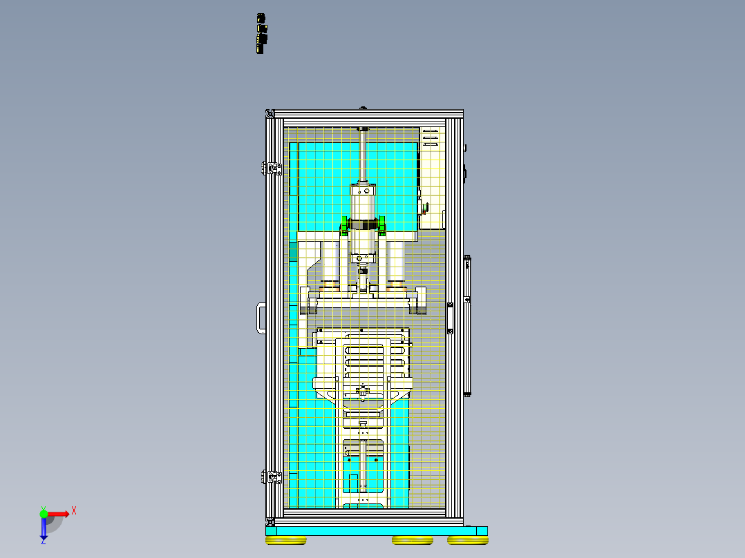 A7_家电壳折U机折弯机非标设备SW2014俯视图