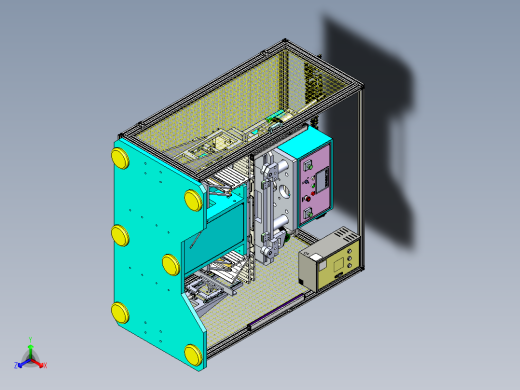 A7_家电壳折U机折弯机非标设备SW2014正等轴测缩略图