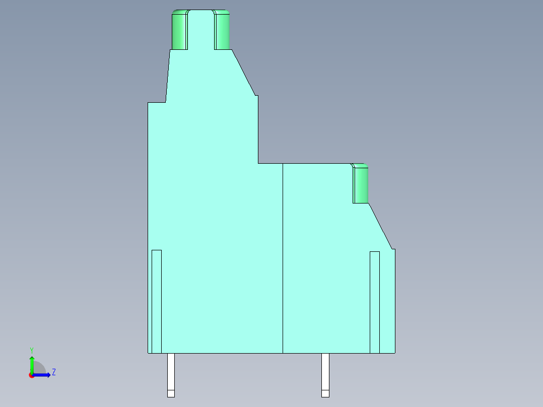 DEGSON DG636 系列 6.357.629.52mm 接线端子-DG636A-6.35-04P-14-00AH左视图