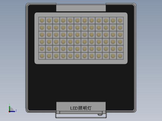 LED照明灯模型左视缩略图