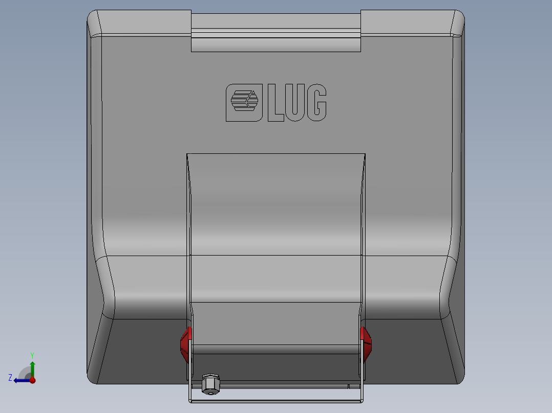 LED照明灯模型右视图