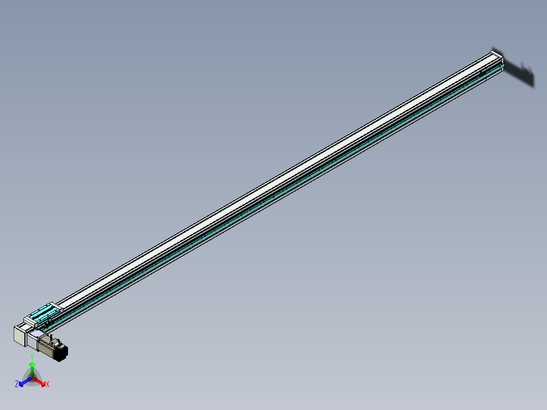 欧规系列-LB6A-L130-S2450-BL-ZP40-C3正等轴测图