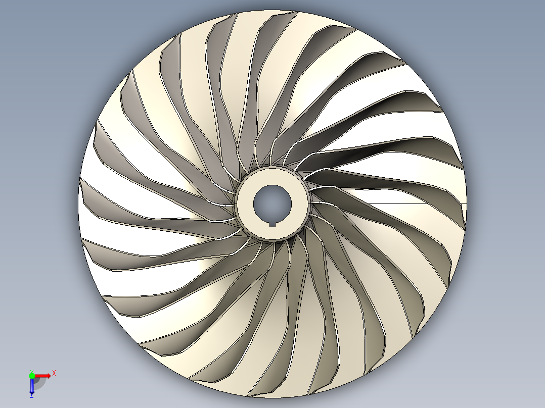 叶轮 (39)俯视图