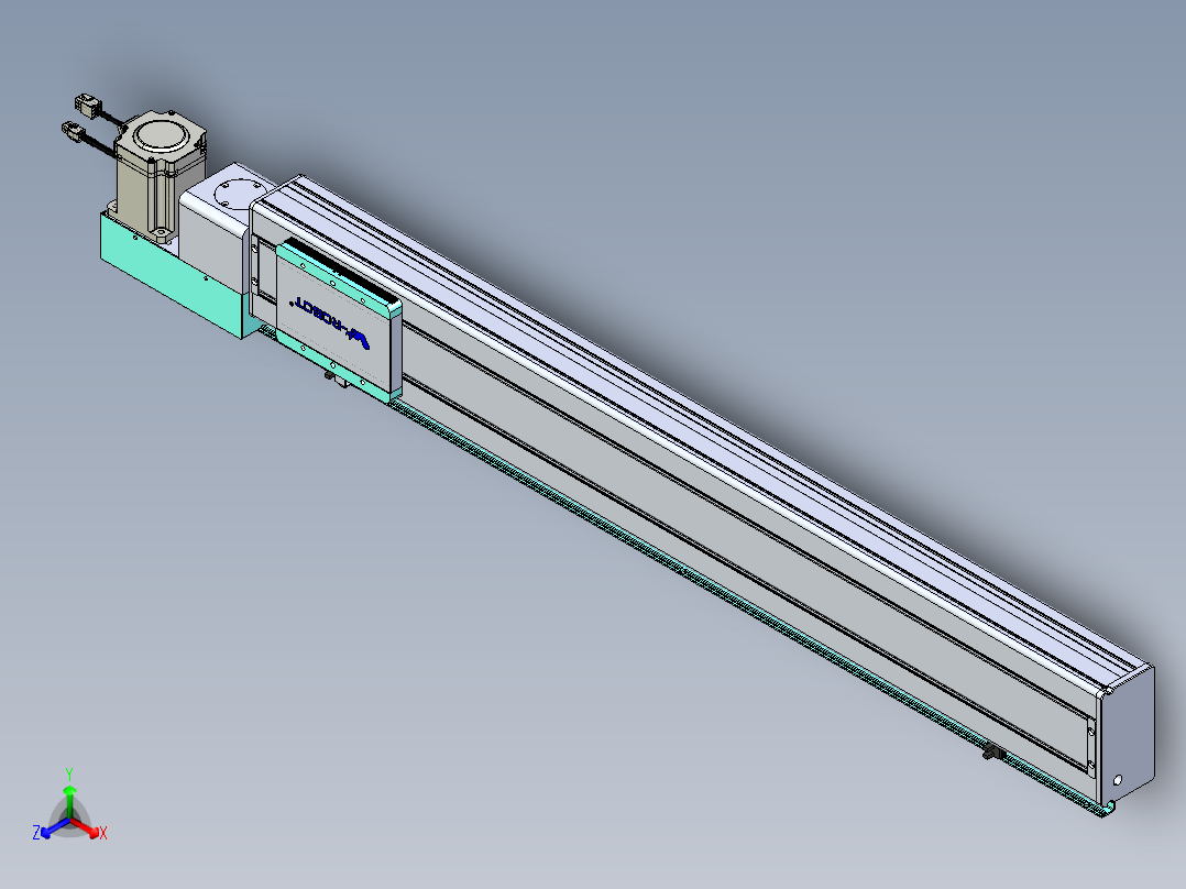 威洛博VBC同步带传动一无尘环境VBC14-L45-S900-BL-ZP75-C3主视图