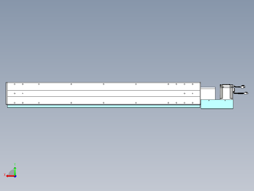 威洛博VBC同步带传动一无尘环境VBC14-L45-S900-BL-ZP75-C3后视图