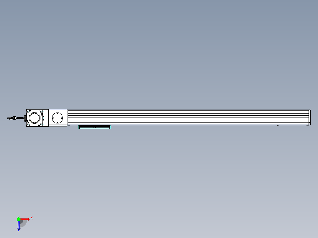 威洛博VBC同步带传动一无尘环境VBC14-L45-S900-BL-ZP75-C3俯视图