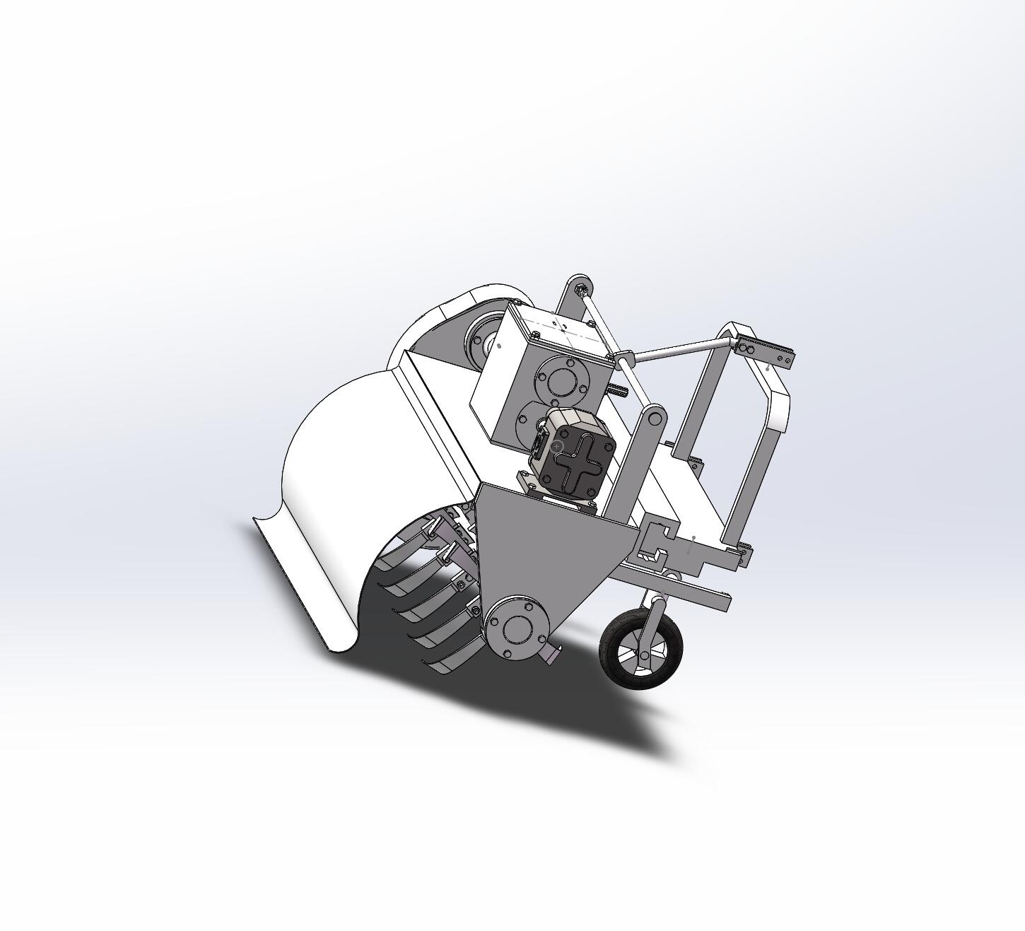 果园除草机设计-碎草机【含三维SolidWorks及9张CAD图纸】