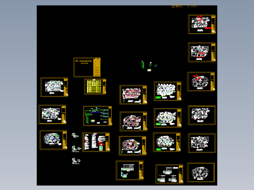 重庆某会所通风空调及消防工程图