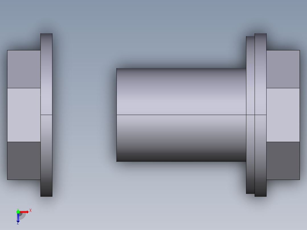 31LIFV 用溶剂焊接插座D罐接头，螺纹接头，螺纹接头拧紧螺母女R1和EPDM或FPM平垫圈俯视图