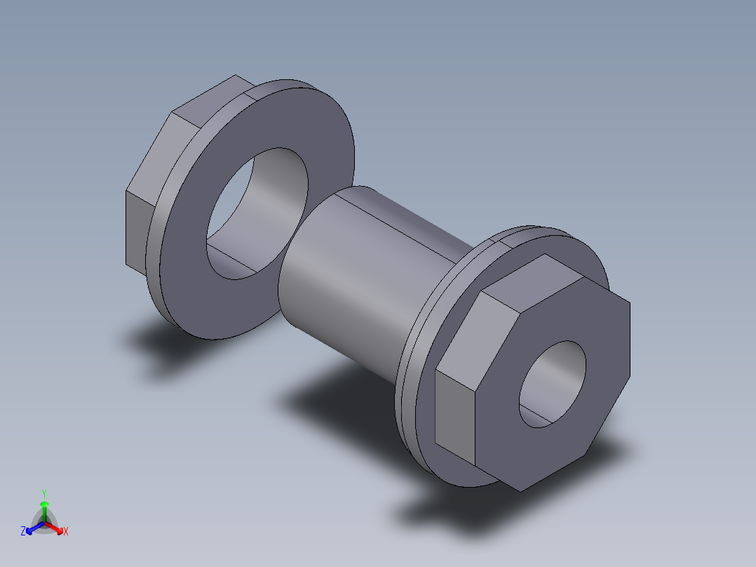31LIFV 用溶剂焊接插座D罐接头，螺纹接头，螺纹接头拧紧螺母女R1和EPDM或FPM平垫圈正等轴测图