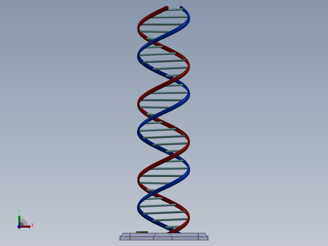 DNA基因染色体前视图