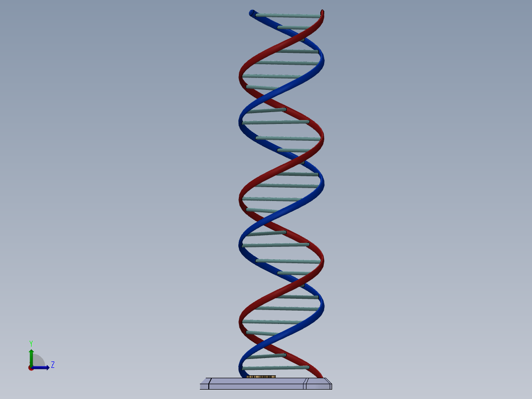 DNA基因染色体左视图