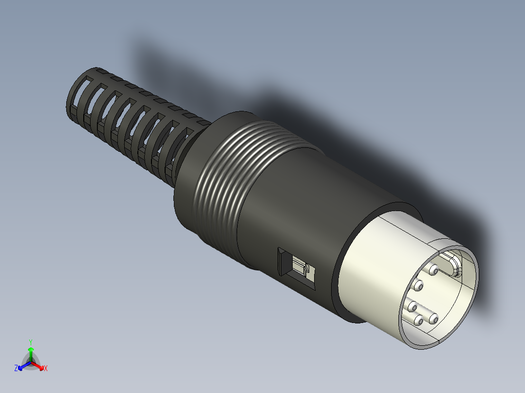 连接器5-онц-вг标准正等轴测图