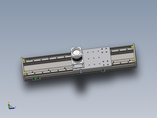 电动滑台模组ZDM175模型