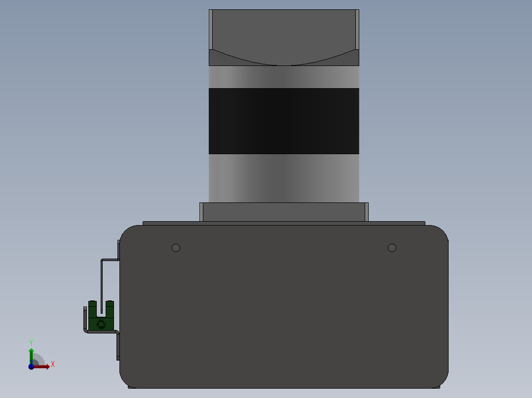 电动滑台模组ZDM175模型前视图