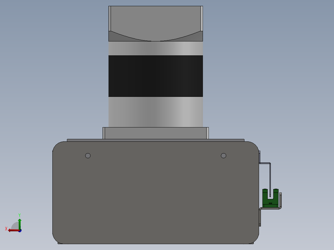 电动滑台模组ZDM175模型后视图