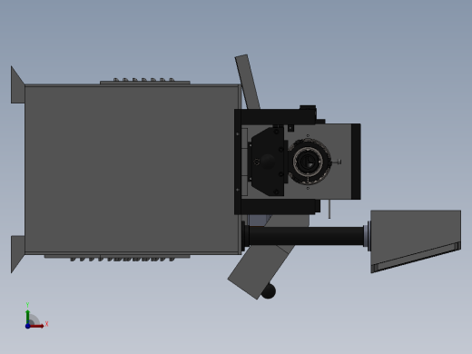 空管自动切管机三维模型前视缩略图