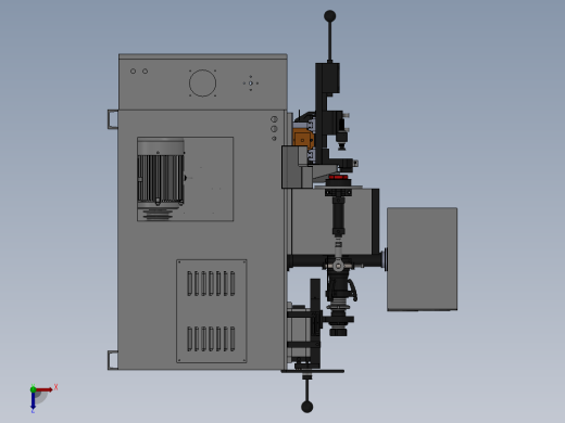 空管自动切管机三维模型俯视缩略图