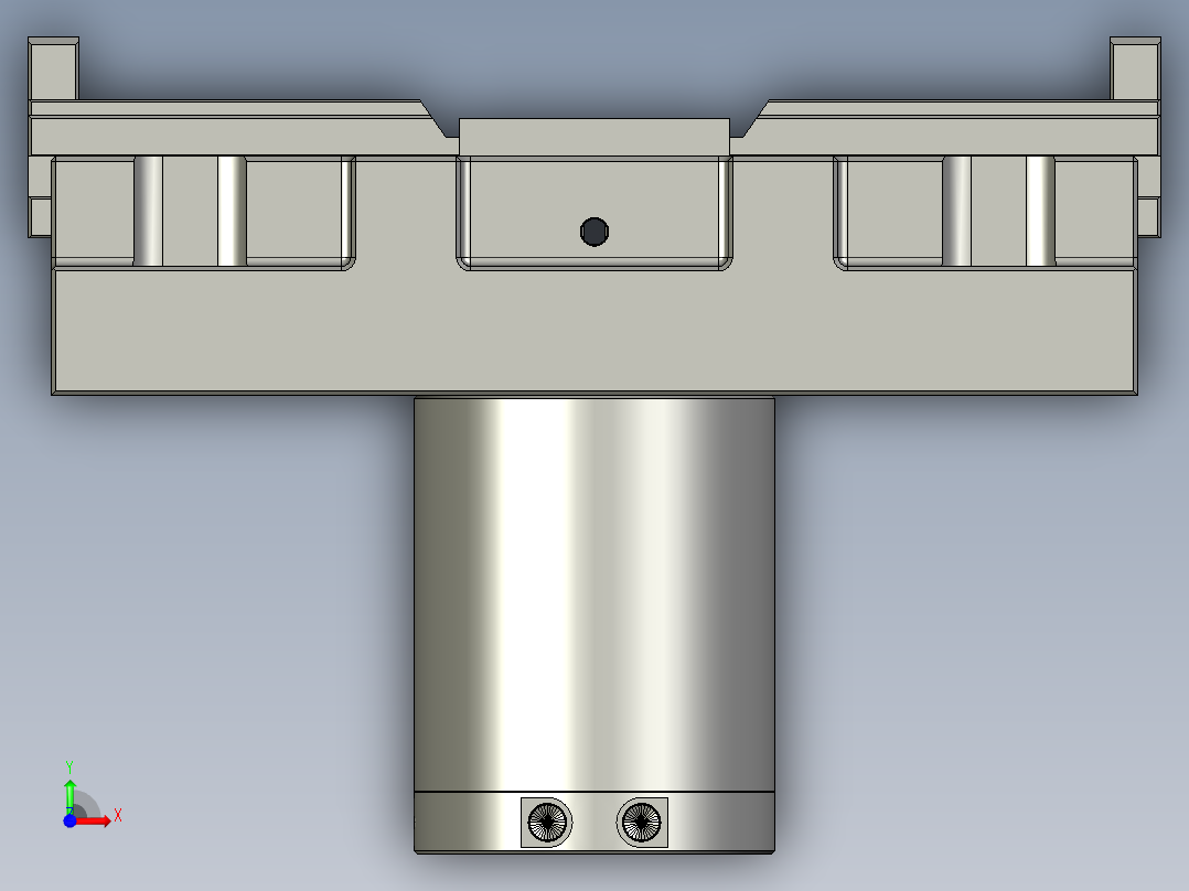 3D_对心夹钳-CF-CP-70前视图