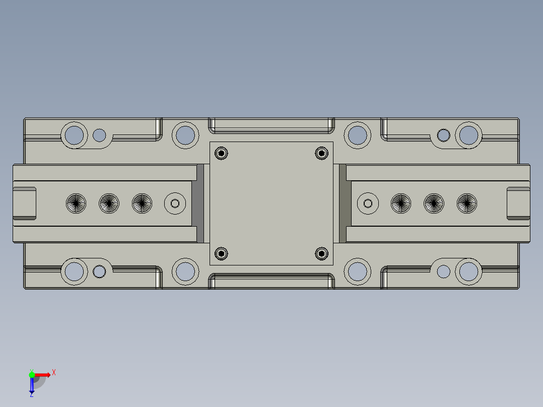 3D_对心夹钳-CF-CP-70俯视图