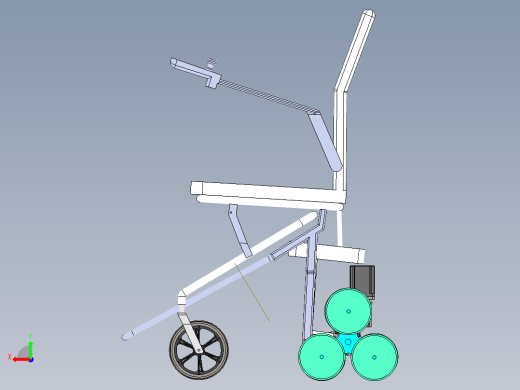行星轮式电动爬楼轮椅10后视缩略图