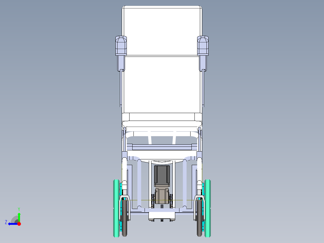 行星轮式电动爬楼轮椅10右视图