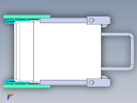 行星轮式电动爬楼轮椅10俯视缩略图