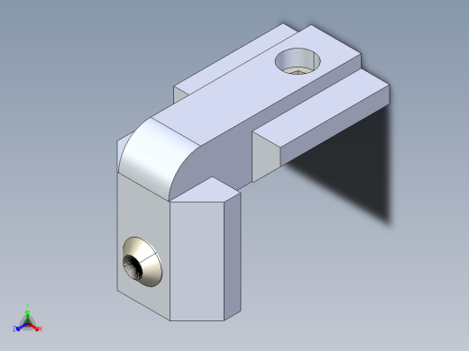 型材-BR 8-8 INNER BRACKET KJN535578正等轴测缩略图