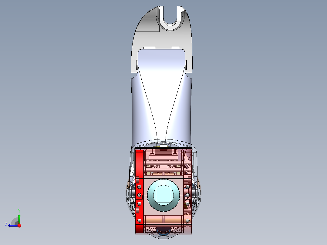 下肢假肢右视图