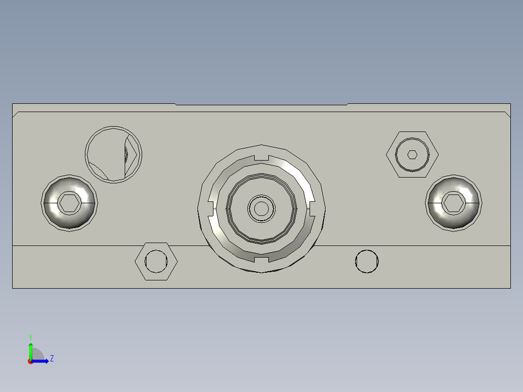 SLIDE 无杆气缸-PSC-N左视图