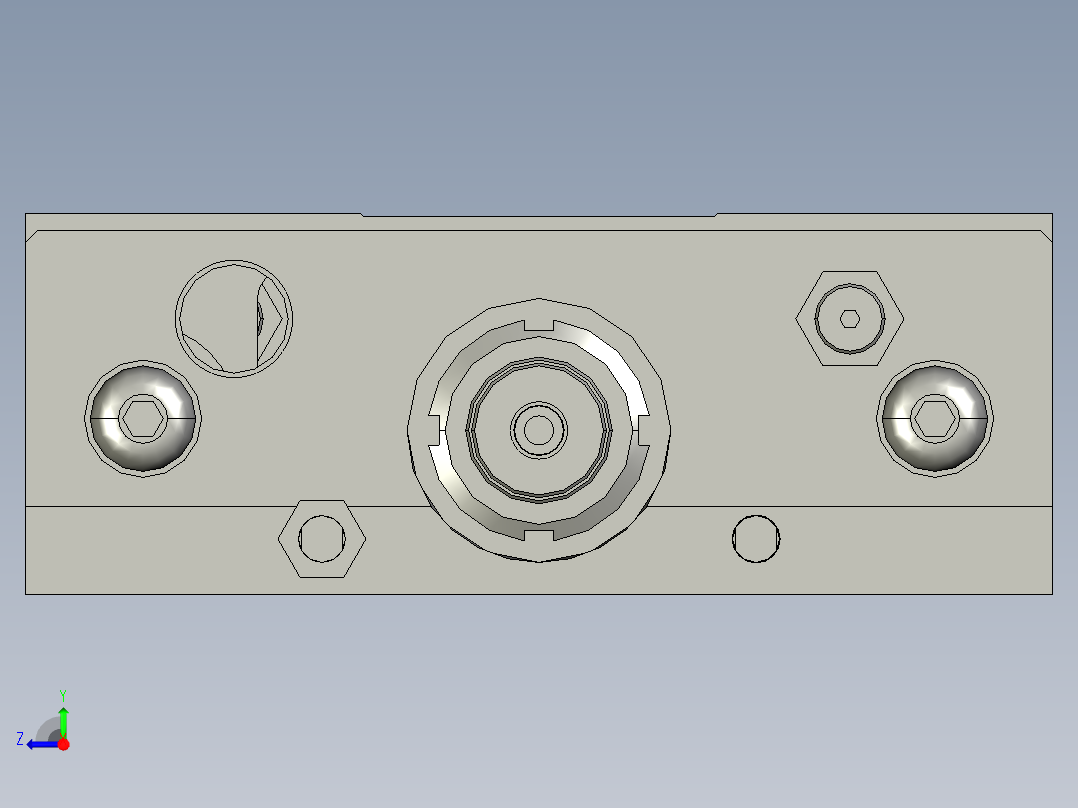 SLIDE 无杆气缸-PSC-N右视图