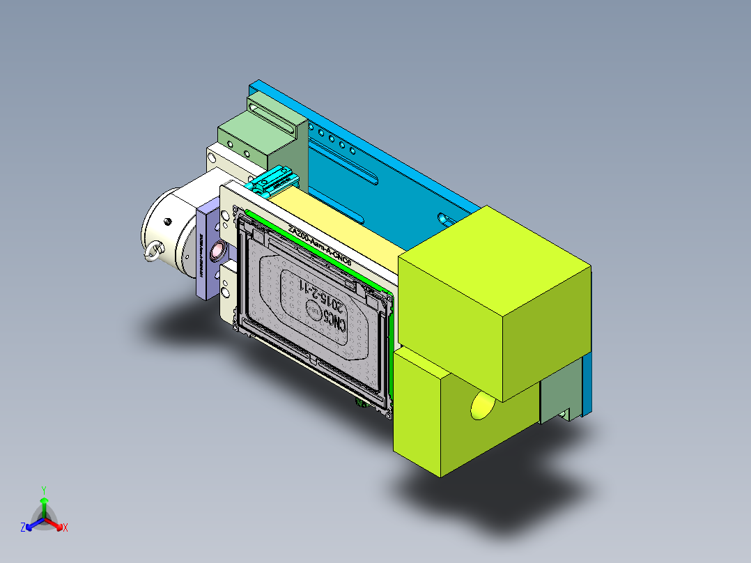 ZAZ00-Aam笔记本CNC工装夹具三维模型-CNC6-0210正等轴测图