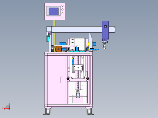 一种萃盘叠放上料设备sw18可编辑后视缩略图