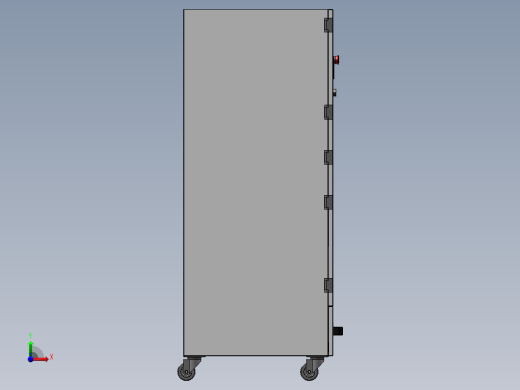单机滤筒除尘器左视缩略图