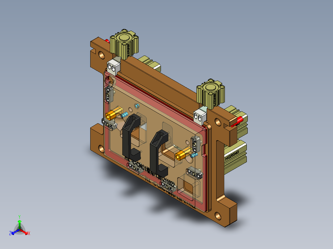 HK-C-CNC1笔记本CNC工装夹具三维模型墙高PL面&amp;避位-20211123