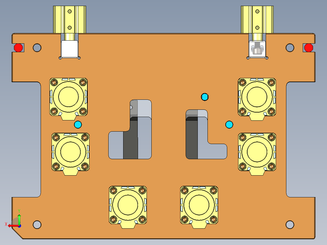 HK-C-CNC1笔记本CNC工装夹具三维模型墙高PL面&amp;避位-20211123后视图