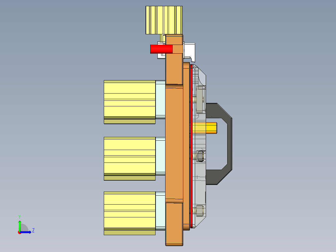 HK-C-CNC1笔记本CNC工装夹具三维模型墙高PL面&amp;避位-20211123左视图