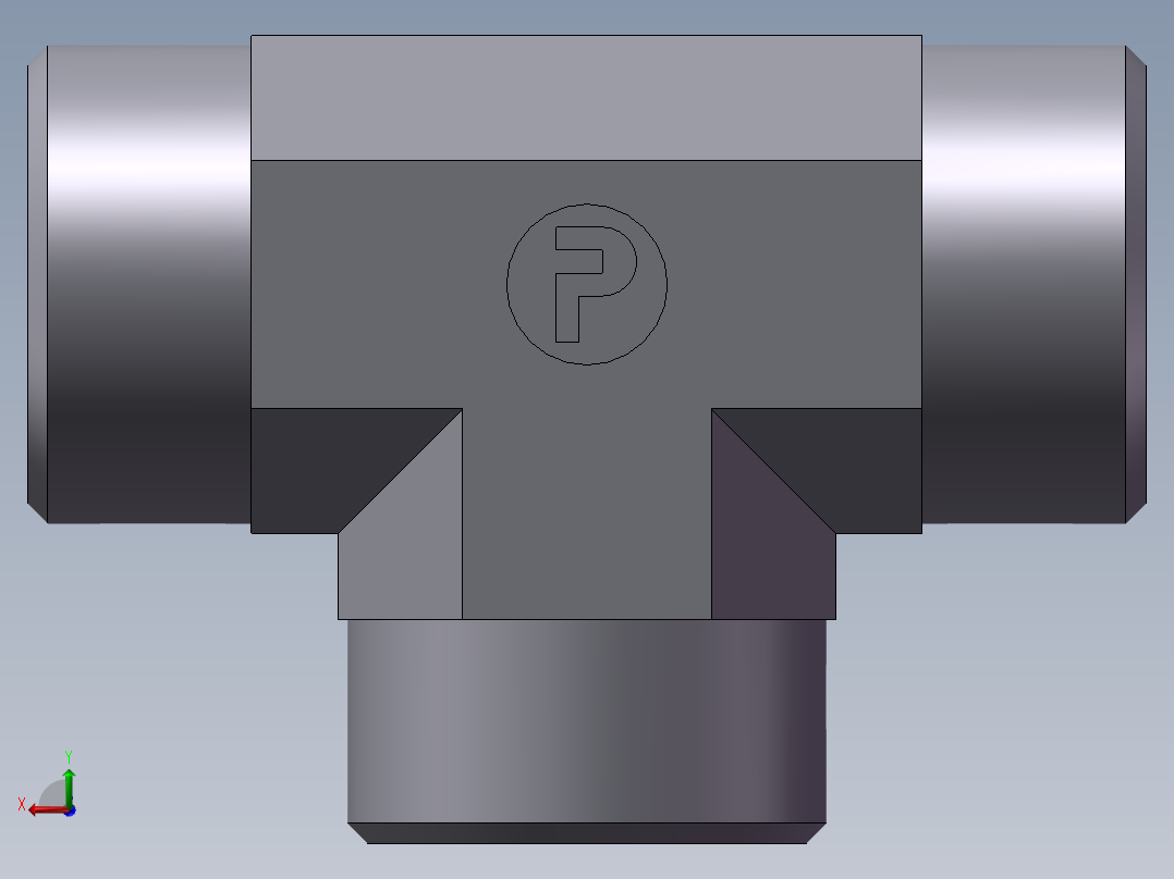 AC+AD 三通接头 T、AC-30后视图