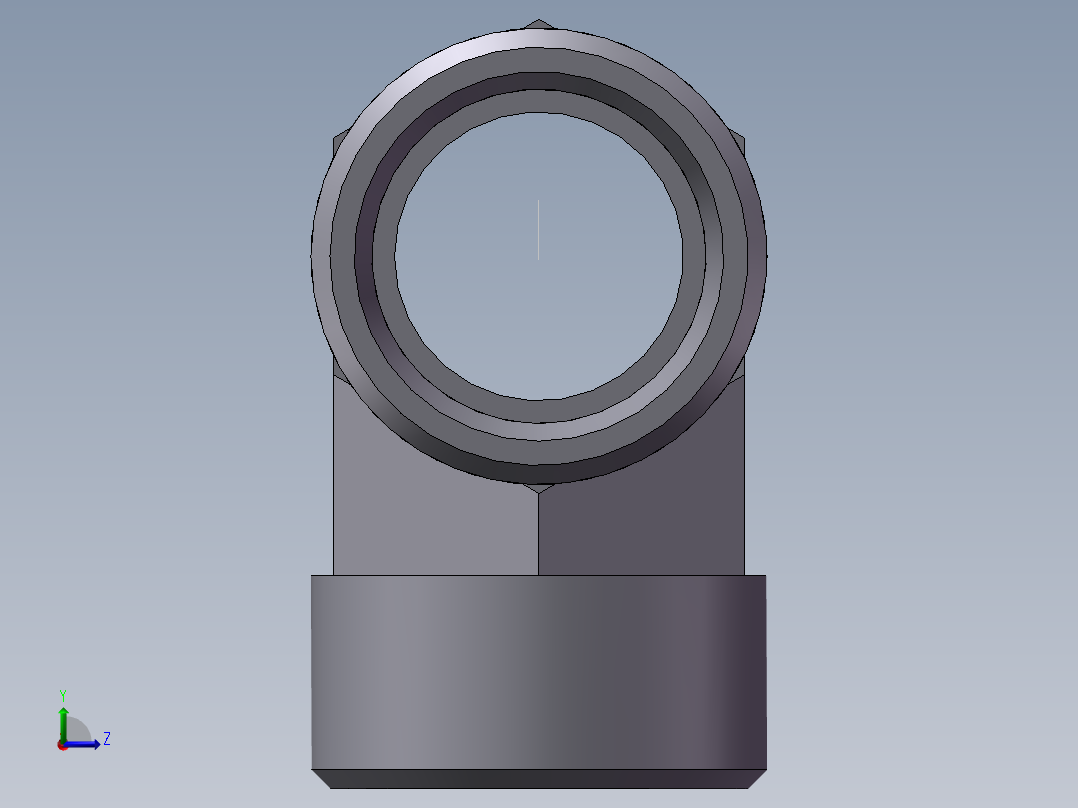 AC+AD 三通接头 T、AC-30左视图